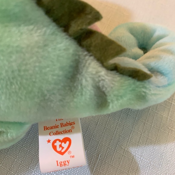 RARE! IGGY THE IGUANA BEANIE BABIES - Picture 6 of 8
